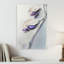 Ethereal Blossoms Abstract Delicate Minimalist Violet Nature Plant Wall Art Print 1 Piece Wrapped Canvas Wall Art-1254965554