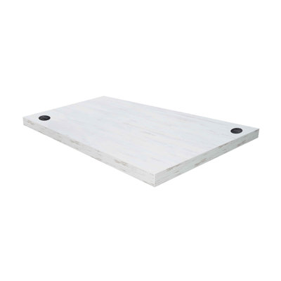 Plateau de table Relic - Mélamine PVC auto-rebord - avec 2 chargeurs sans fil à paquet plat + USB-A et USB-C - installé
