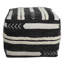 Repose-pieds 18 po noir 100% coton