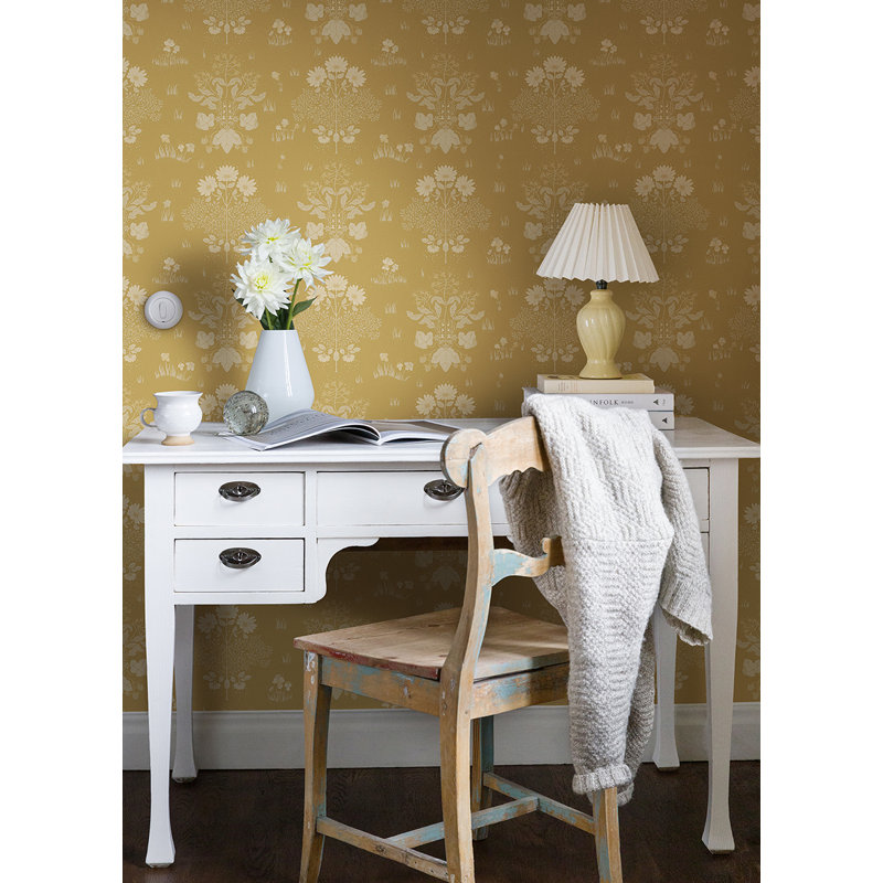 Rouleau de papier peint L 33 pi x l 20,9 po Casablanca Casablanca Elda, Or