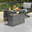 Grill Carts Outdoor Storage Cabinet With Wheels, Metal Outdoor Grill Table Kitchen Dining Table Cooking Prep BBQ Table For Patio, Kitchen Island, Home Party, Bar-1145743878