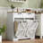 Tilt-out Laundry Hamper Cabinet with 2 Removable Baskets & 2 Drawers, Farmhouse Bathroom Storage