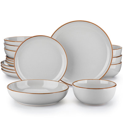 Piece Stoneware Dinnerware Set - Service for 4
