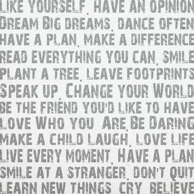Words - Wrapped Canvas Print