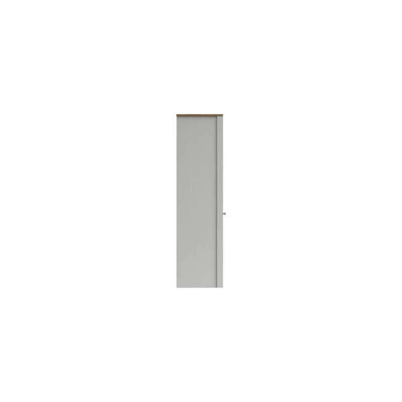 Newhaven 4 Door Manufactured Wood Wardrobe, Natural Rustic Oak/White