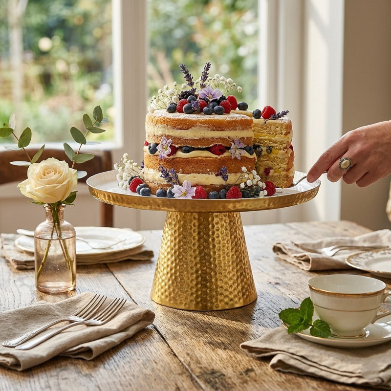 SUPPORT À GÂTEAU GALVANISÉ