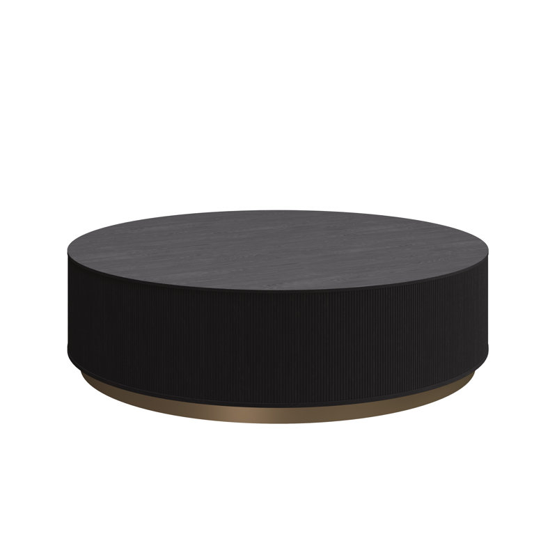 Table basse Kalla - Gris anthracite - Noir