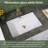 24"L x 15.5"D Undermount Bathroom Sink White Vitreous China Rectangular Ceramic Vessel Basin Sink with Overflow