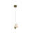 1-Light Stain Brass LED Pendant In A Butterfly Shape