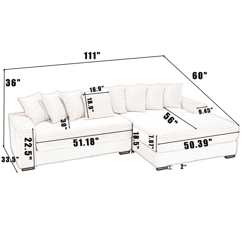 Flannelette Sofa, With Eight Exquisite Throw Pillows, Green