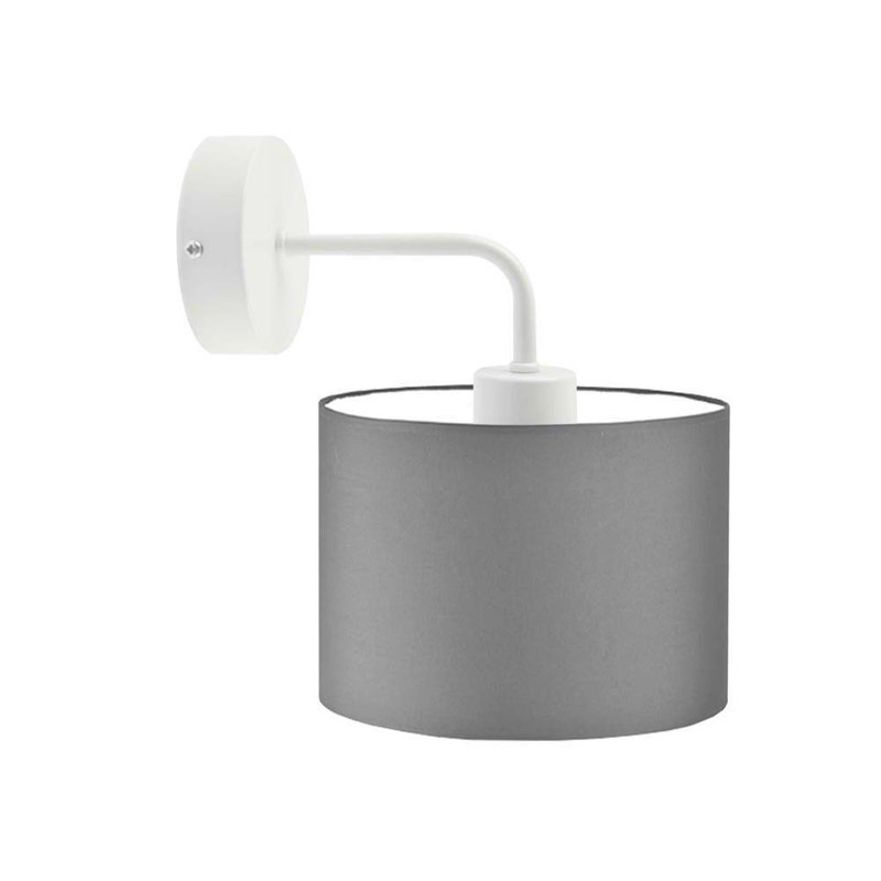 Ayanne Armed Sconce, White, Grey