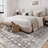 Medallion Non Slip Washable Rug(Brown)-927529336