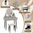 Vanity Table Set with Mirror-654701524