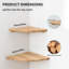 Ruzmira Wood Floating Shelf-636398904-636398910