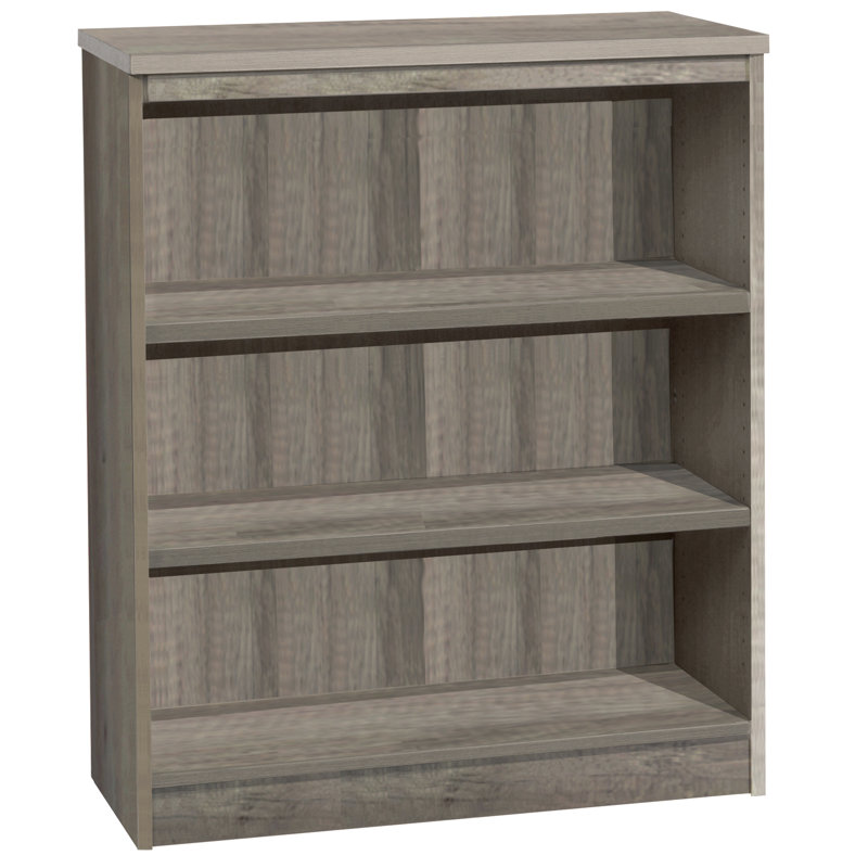 Brenay 103cm H x 85cm W Standard Bookcase, Grey Nebraska