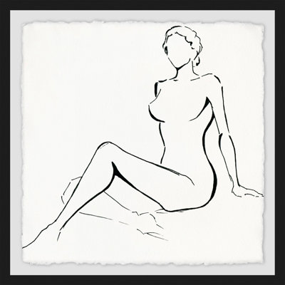 « au naturel », reproduction de peinture à l’acrylique encadrée