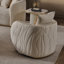 Gineverra Accent Chair - Biscotti/Ivory Gold