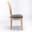 Chaise de salle à manger en lin-1208298087