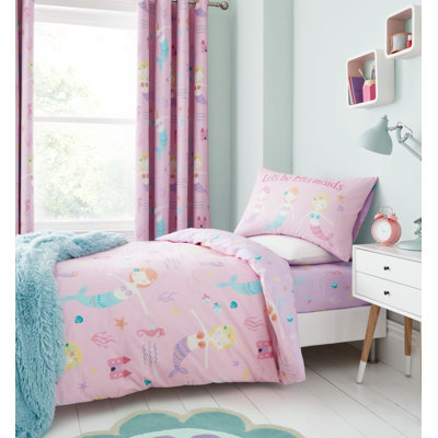 Lets Be Mermaids Toddler Bedding Set