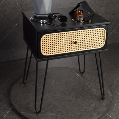 Honebein 50.2cm W Particle Board / Chipboard Bedside Table