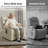 27.2" Seat Width Power Recliner Lift Chair with Extended Footrest, Faux Leather