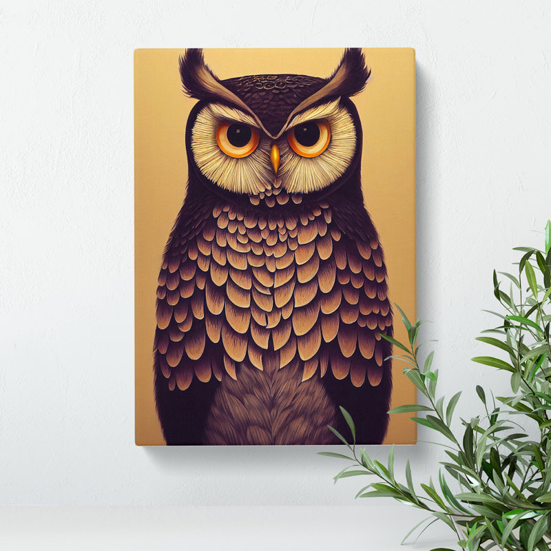 A Fabulous Owl - Wrapped Canvas, 60cm H x 35cm W x 3cm D