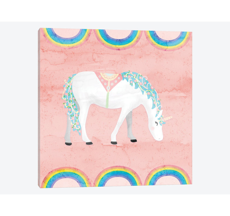 « arc-licorne, iii », reproduction sur toile Noonday Design, H 48 po x l 48 po x P 1,5 po, Toile tendue, Pas de tapis
