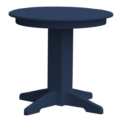  Table de salle à manger Poly Composite, 33 po, bleu Patriot