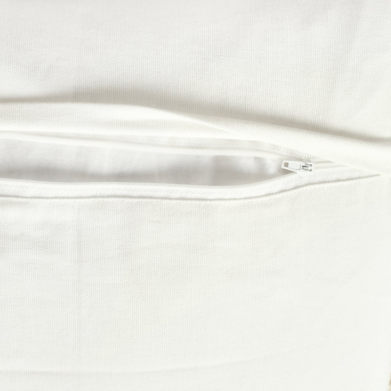 Ivory Cotton Euro Tufted Decorative Pillow Cover