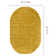 Tapis jaune en polypropylène tissé à la machine Annine