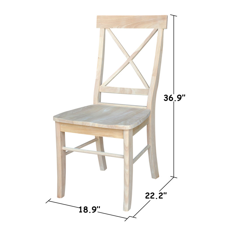 Ensemble de salle à manger 5 pièces à hauteur de comptoir en bois massif Chapmon