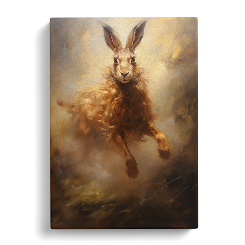 Hare Classicism - Wrapped Canvas, 76cm H x 50cm W x 3cm D