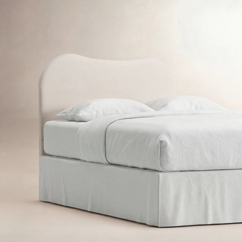 Marcie Headboard, King, White Performance Fabric 0851-94