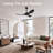 Ceiling Fans Without Lights, Ceiling Fan No Light, High Cfm Quiet 3 Blade Solid Wood Ceiling Fan, Large Modern Ceiling Fan With Remote, Propeller Outdoor Ceiling Fans For Patios-307388959-305431372
