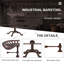 Ensemble de 2 tabourets de bar industriels rustiques-182653807-182653808