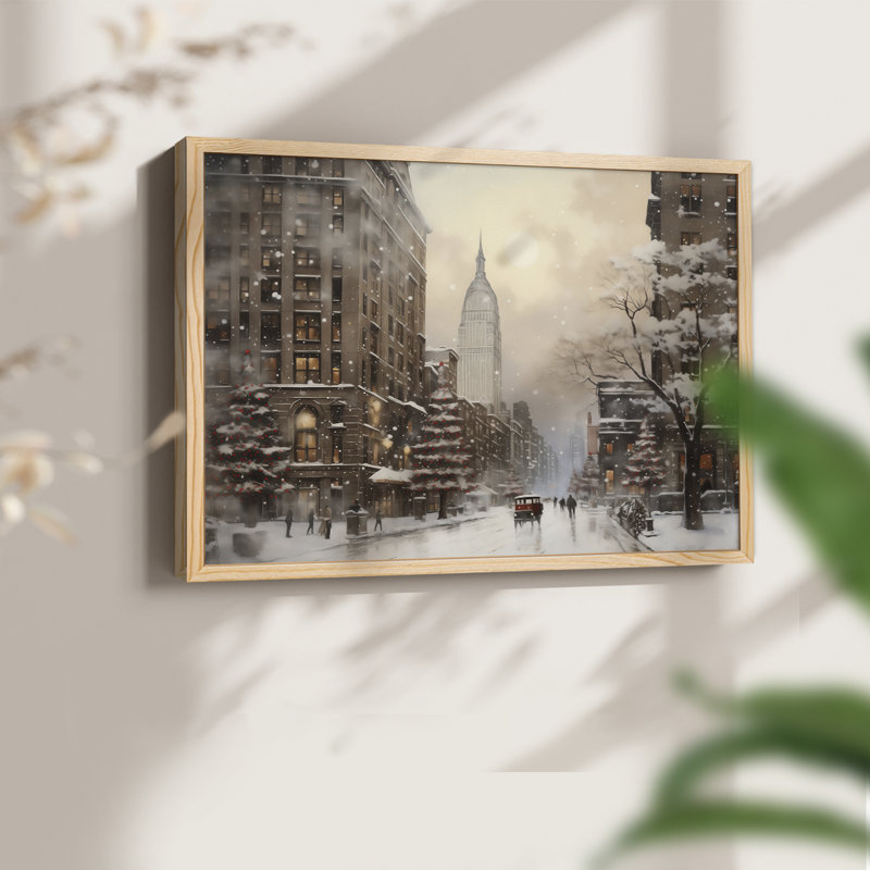 «Chirstmas Art» - CEC XXXII - Reproduction encadrée - Restickable, H 8 po x l 10 po, Naturel
