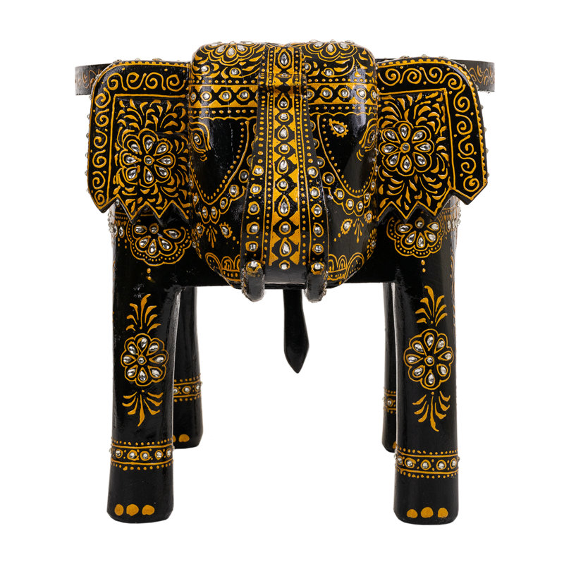 Astare Solid Wood Figurine End Table