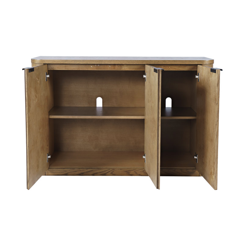 Meuble télé avec tablettes réglables Cossette Coulson, Bois brun