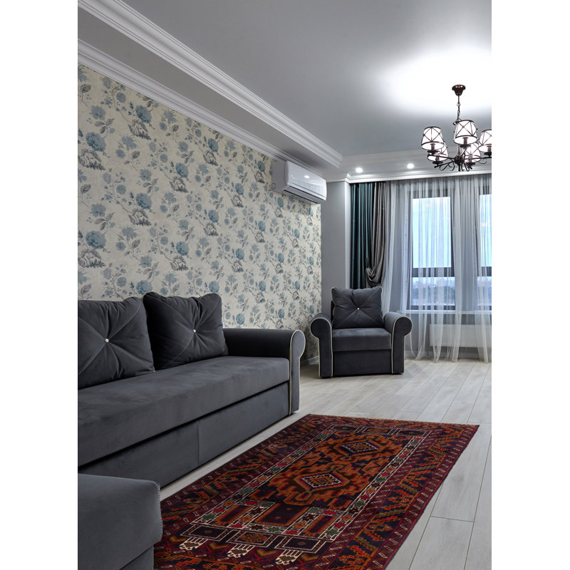 Tapis bleu foncé Dequita 2 pi 10 po x 5 pi 0 po