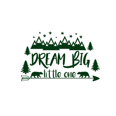Décalcomanie murale big little rêve