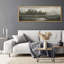 «Tranquil Dusk Minimalist Landscape», reproduction encadrée-111565885-96074526