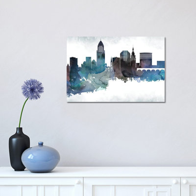 " Cleveland Skyline " Painting Print