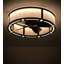 Smythe Craftsman Downrod Flush Mount Ceiling Fan