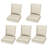 Eco-Friendly All-Weather Outdoor Cushions, UV-Proof Olefin Fabric for Patio Furniture, Beige/Blue-633086988-633086984