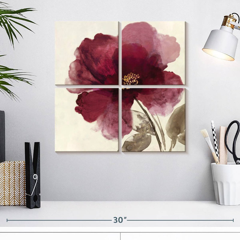 Harnek Crimson Peony II, H 18 po x l 18 po