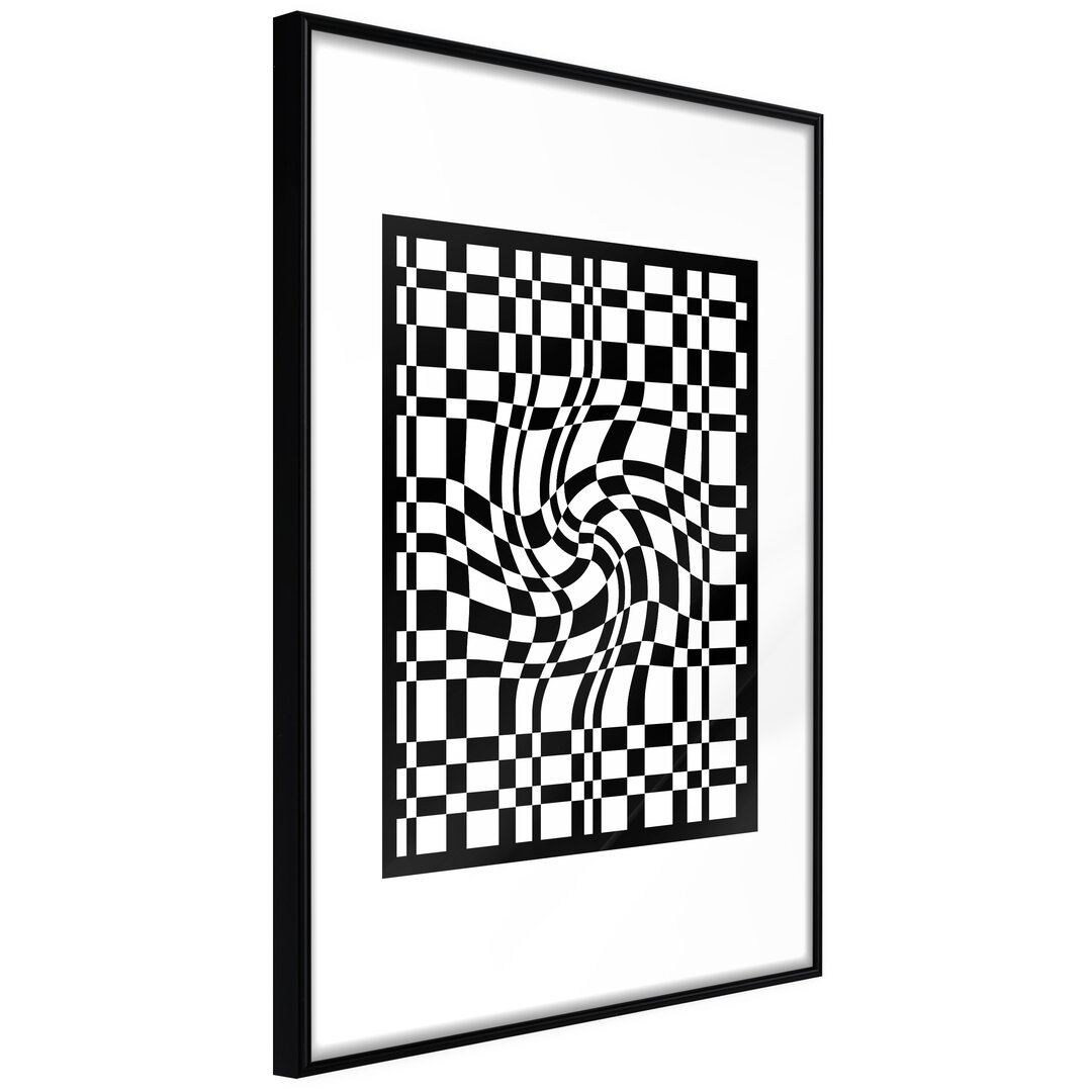 Gerahmtes Poster Op Art