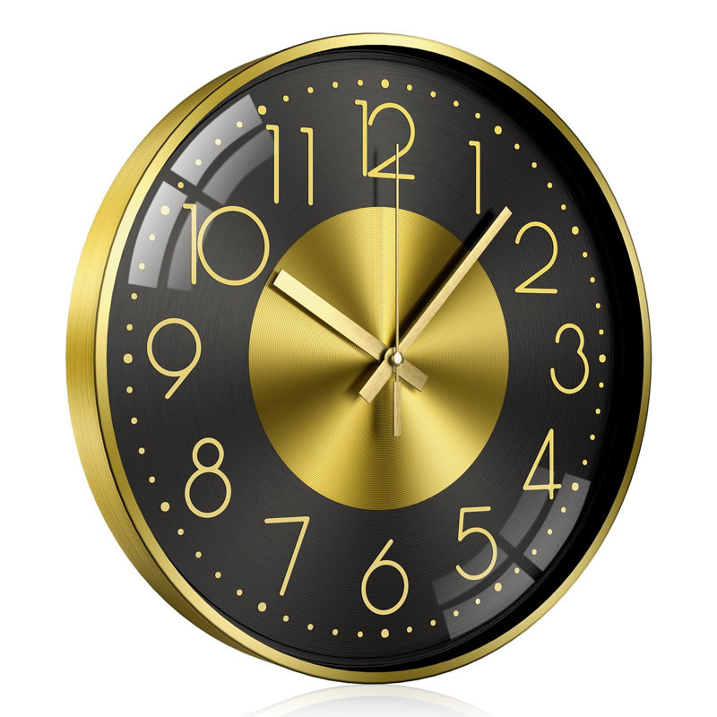Wall Clock, Black Gold