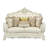Craighead Pearl White 70.5" Vegan Leather Loveseat