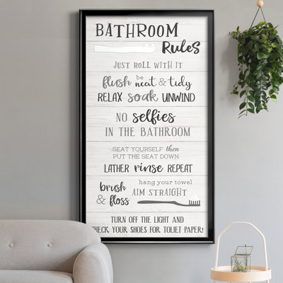 " Bathroom Rules "