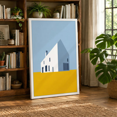 Geometric Architecture Minimalist - Wrapped Canvas